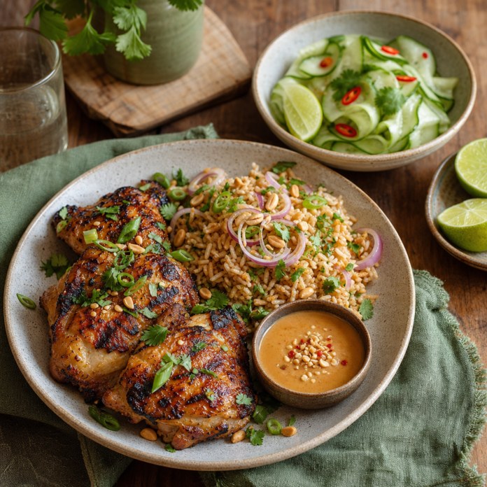 Irish Food Meets Global Flavour: Satay Chicken With Crispy Rice for a Modern Irish Dinner