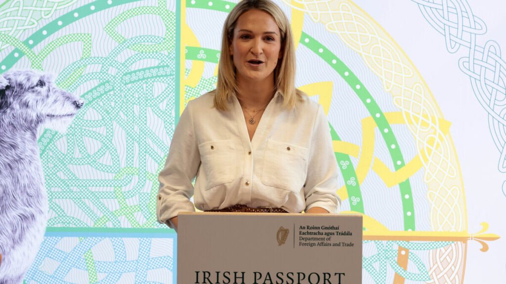Ireland passport new design minister launched 1