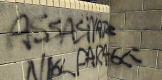 nigel farage assassination graffiti