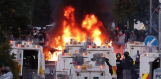 northern ireland suffers second night of unrest as rioters attack police