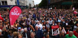 thousands attend anti racism rally in belfast